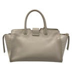 Saint Laurent Paris Handbag Baby Downtown Cabas Light Gray Embossed Leather — view 3