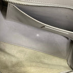Saint Laurent Paris Handbag Baby Downtown Cabas Light Gray Embossed Leather — view 7