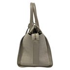 Saint Laurent Paris Handbag Baby Downtown Cabas Light Gray Embossed Leather — view 4