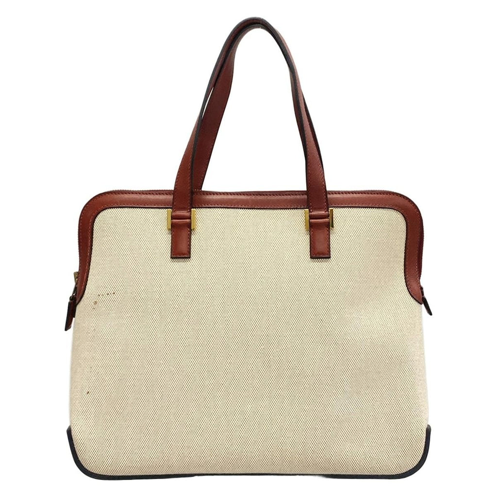 Hermes Handbag Escapade Ivory Rouge Ash Gold Leather
