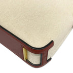 Hermes Handbag Escapade Ivory Rouge Ash Gold Leather — view 6