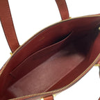 Hermes Handbag Escapade Ivory Rouge Ash Gold Leather — view 7