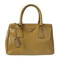 Prada Galleria Mini Bag Light Brown Leather