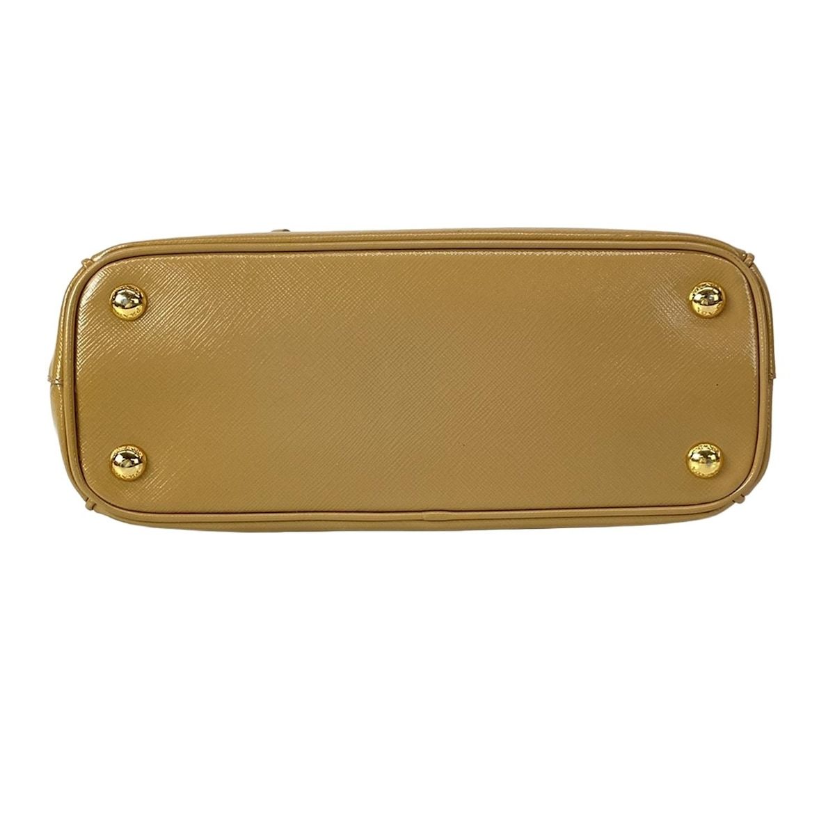 Prada Galleria Mini Bag Light Brown Leather — view 5