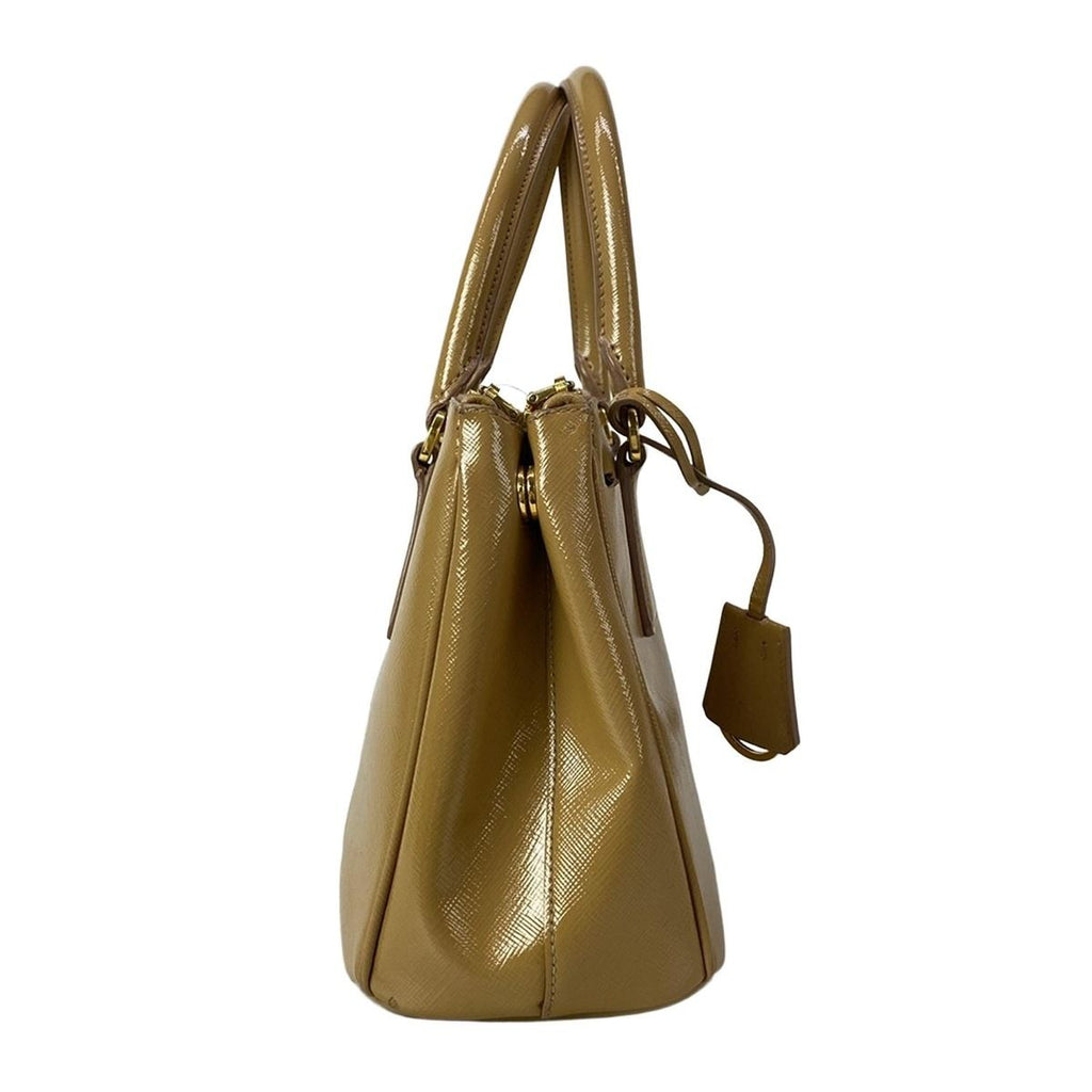 Prada Galleria Mini Bag Light Brown Leather — view 2