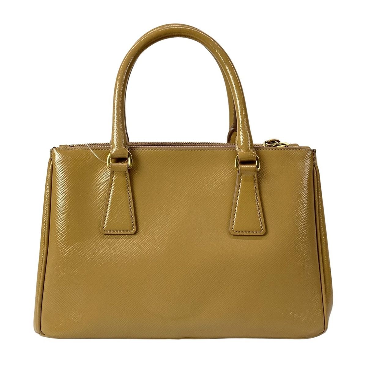 Prada Galleria Mini Bag Light Brown Leather — view 3