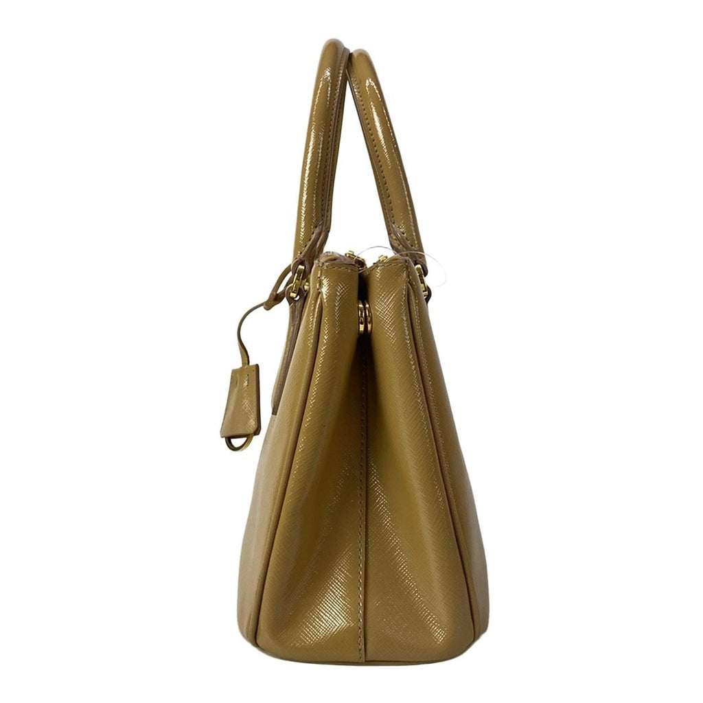 Prada Galleria Mini Bag Light Brown Leather — view 4