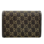 Gucci Wallet Dionysus GG Pattern Black Beige Chain Strap Removable Leather — view 2