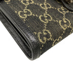 Gucci Wallet Dionysus GG Pattern Black Beige Chain Strap Removable Leather — view 7