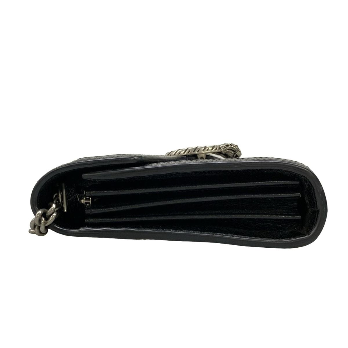 Gucci Wallet Dionysus GG Pattern Black Beige Chain Strap Removable Leather — view 9