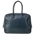 Hermes Handbag Plume 32 Dark Navy Gold