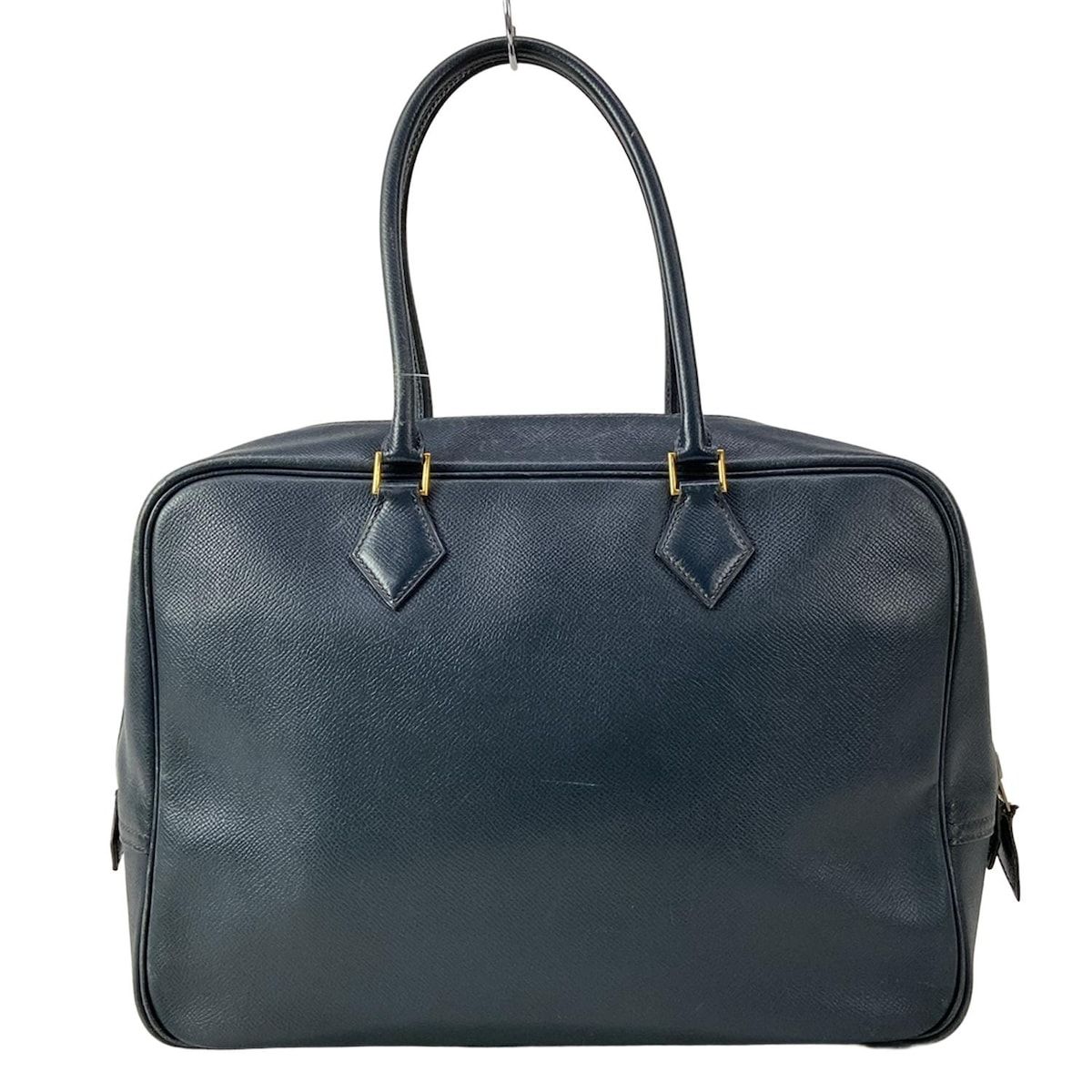 Hermes Handbag Plume 32 Dark Navy Gold — view 3