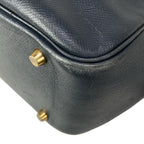 Hermes Handbag Plume 32 Dark Navy Gold — view 8