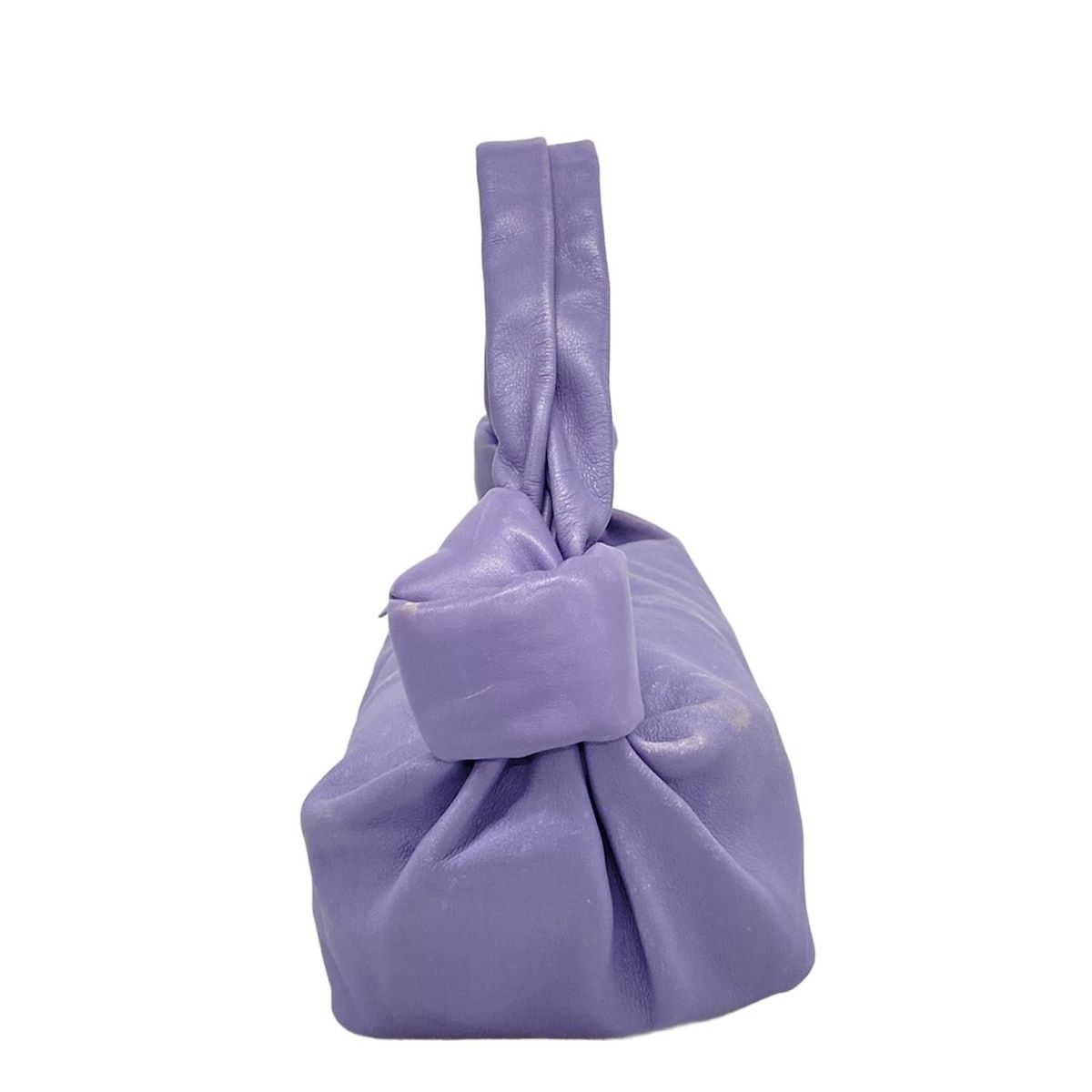 Bottega Veneta Handbag Double Knot Purple Leather — view 4