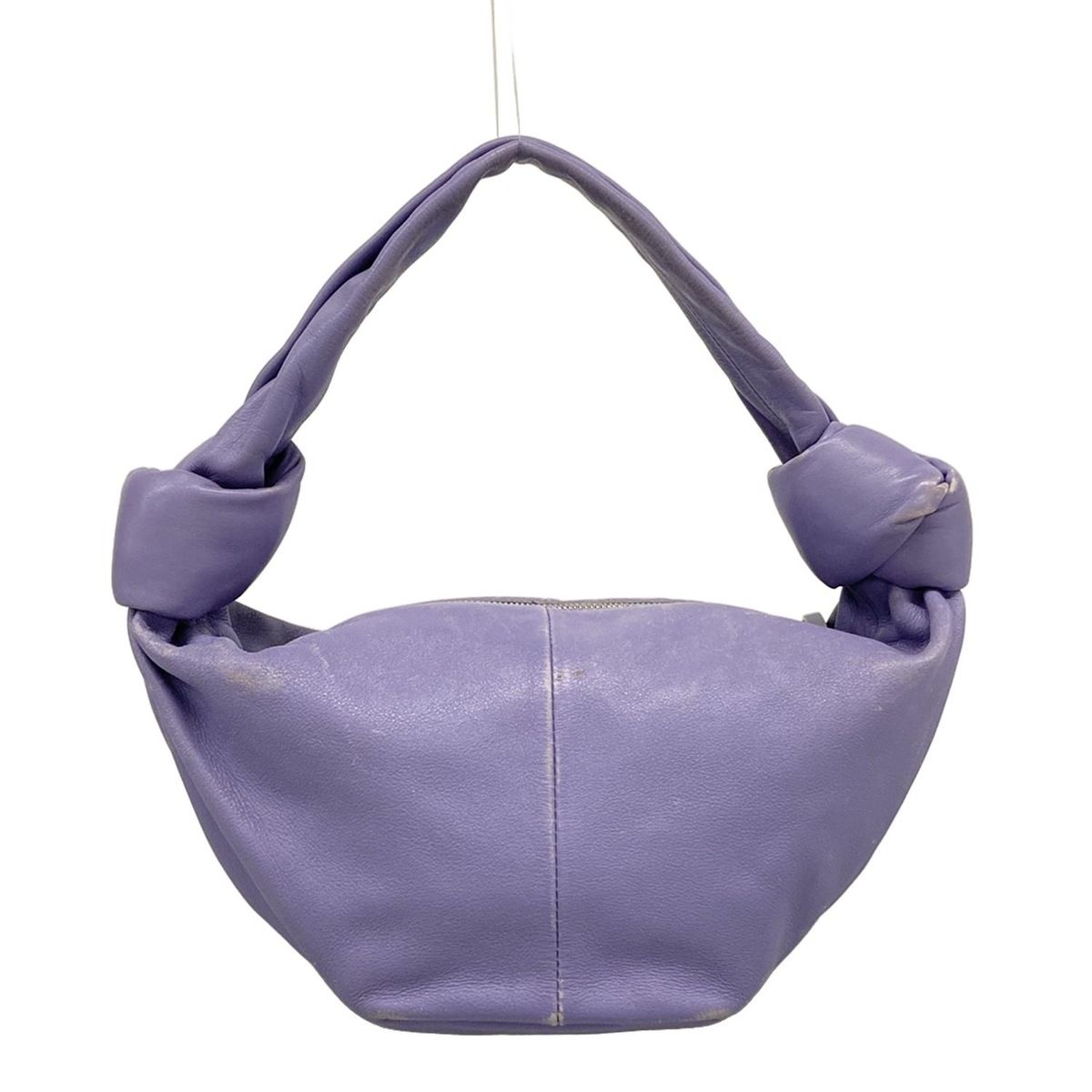 Bottega Veneta Handbag Double Knot Purple Leather — view 3