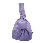 Bottega Veneta Handbag Double Knot Purple Leather — view 2