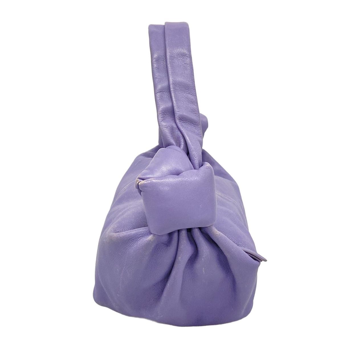 Bottega Veneta Handbag Double Knot Purple Leather — view 2