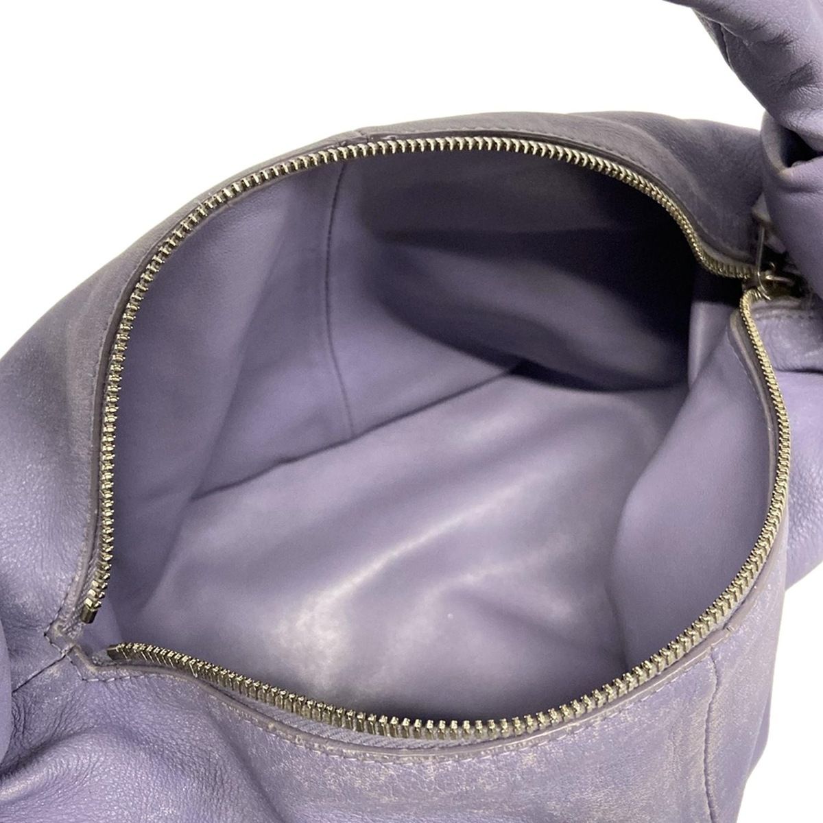 Bottega Veneta Handbag Double Knot Purple Leather — view 7