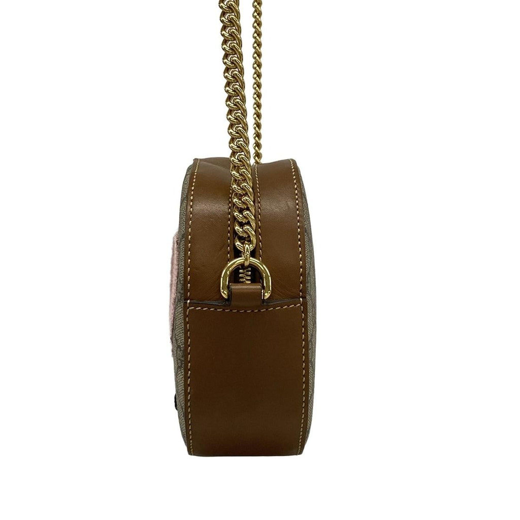 Gucci Shoulder Bag S-veneer Collection Beige Brown Multi Chain Hong Kong Macau — view 4