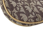 Dior Double Saddle Bag Ivory Dark Brown Beige Leather — view 7