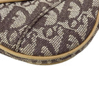 Dior Double Saddle Bag Ivory Dark Brown Beige Leather — view 6