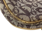 Dior Double Saddle Bag Ivory Dark Brown Beige Leather — view 9