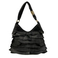 Saint Laurent Rive Gauche Shoulder Bag Tropez Black Leather