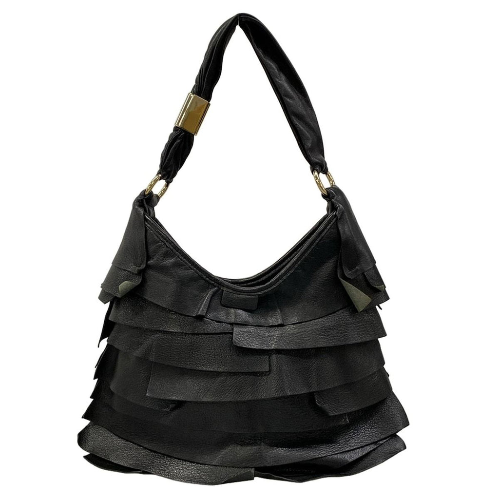 Saint Laurent Rive Gauche Shoulder Bag Tropez Black Leather — view 3