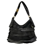 Saint Laurent Rive Gauche Shoulder Bag Tropez Black Leather — view 3