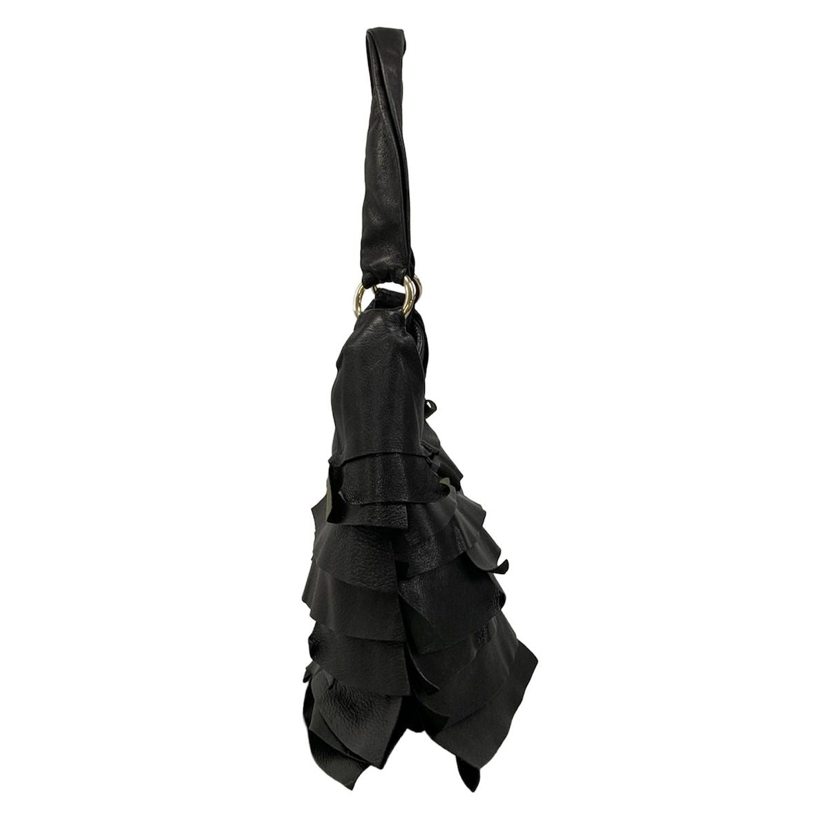 Saint Laurent Rive Gauche Shoulder Bag Tropez Black Leather — view 4