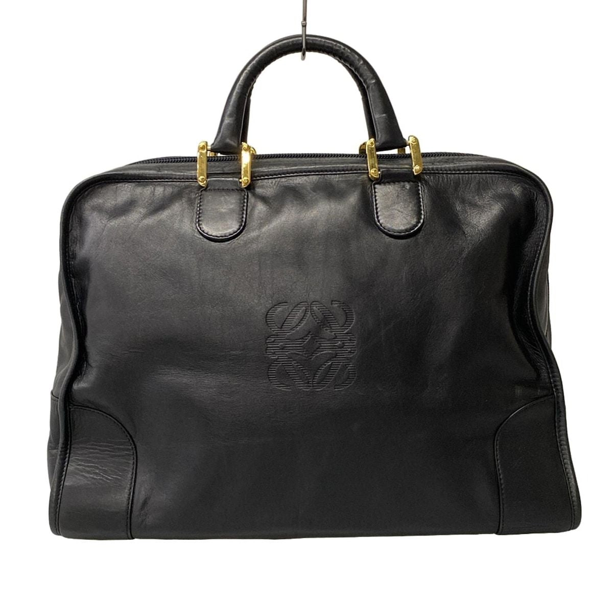 Loewe Handbag Amazona Black Leather