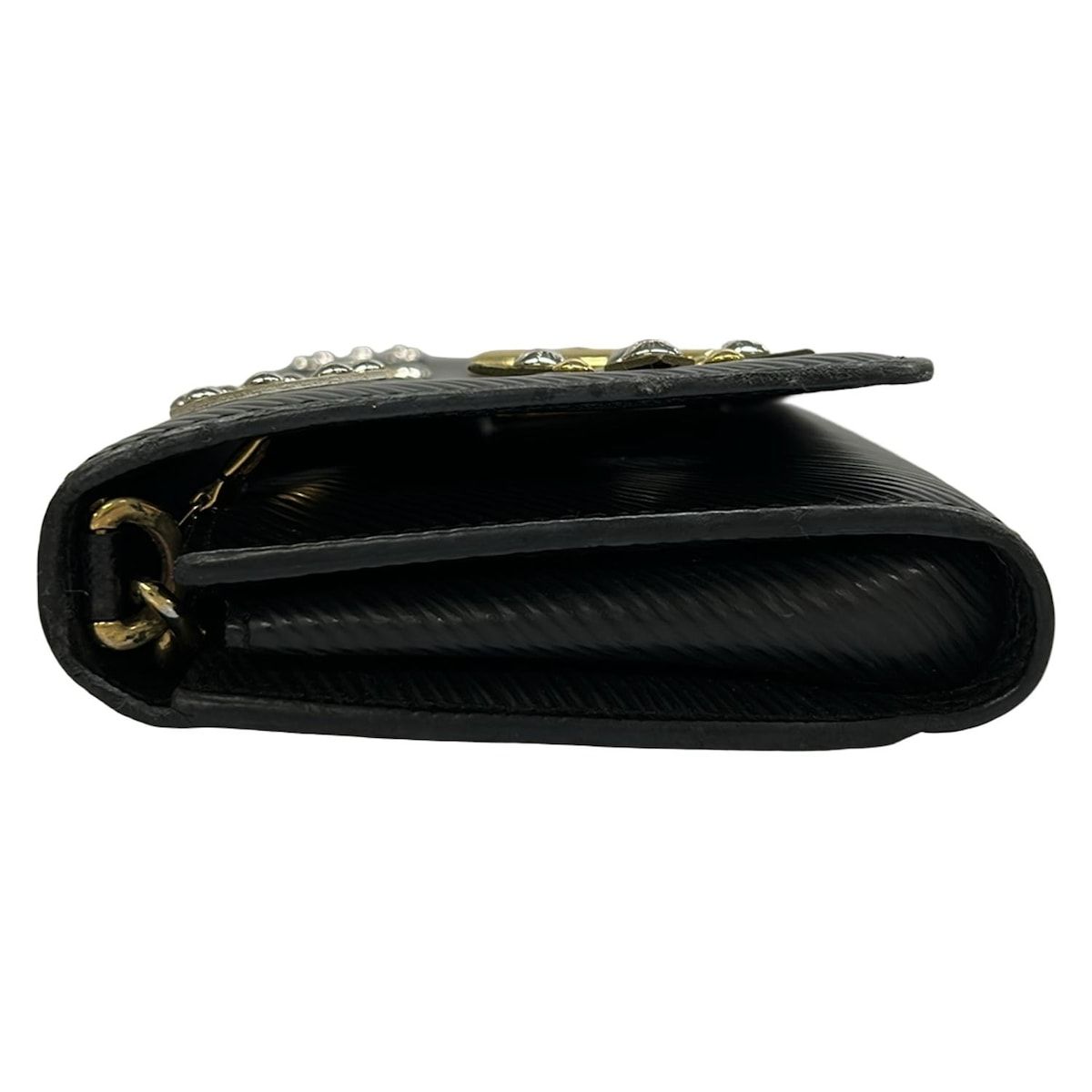 Louis Vuitton Wallet Twist Portefeuille Chain Noir Multi Leather Shoulder — view 9