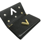 Louis Vuitton Wallet Twist Portefeuille Chain Noir Multi Leather Shoulder — view 3