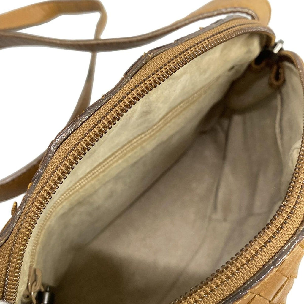 Bottega Veneta Shoulder Bag Intrecciato Brown Leather — view 7