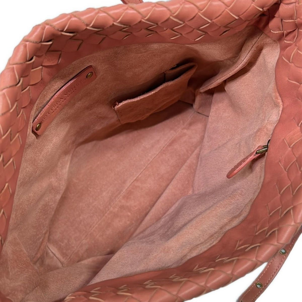 Bottega Veneta Tote Pink Leather — view 7
