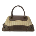 Dior Handbag Trailer Dark Brown Ivory Perforated Leather