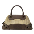 Dior Handbag Trailer Dark Brown Ivory Perforated Leather