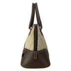 Dior Handbag Trailer Dark Brown Ivory Perforated Leather — view 4