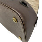 Dior Handbag Trailer Dark Brown Ivory Perforated Leather — view 6