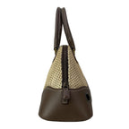 Dior Handbag Trailer Dark Brown Ivory Perforated Leather — view 2