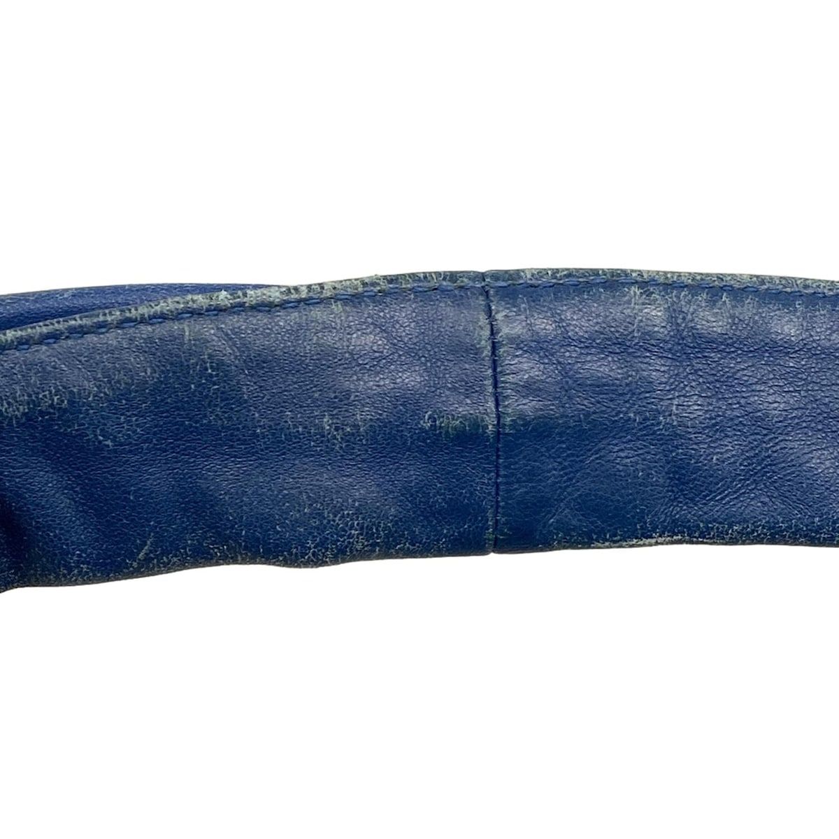 Bottega Veneta Handbag Intrecciato Blue Ruffle Leather — view 9