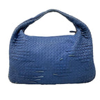 Bottega Veneta Handbag Intrecciato Blue Ruffle Leather — view 3