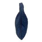 Bottega Veneta Handbag Intrecciato Blue Ruffle Leather — view 2