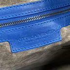 Bottega Veneta Handbag Intrecciato Blue Ruffle Leather — view 8