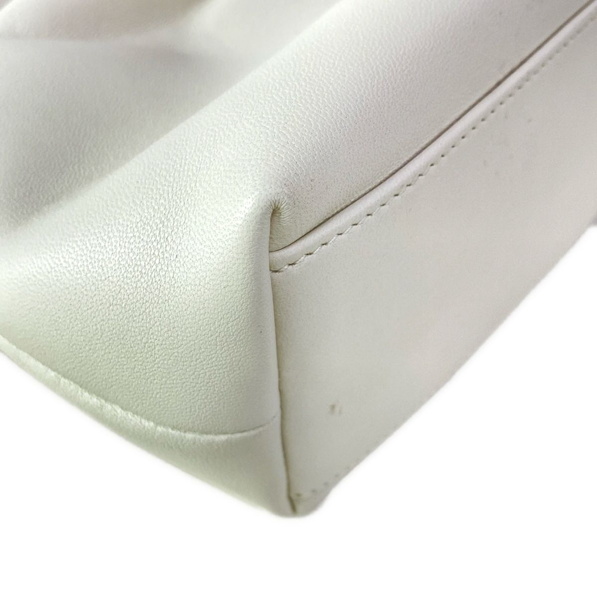 Dior Shoulder Bag Bow Small Ivory Chain Lambskin — view 9