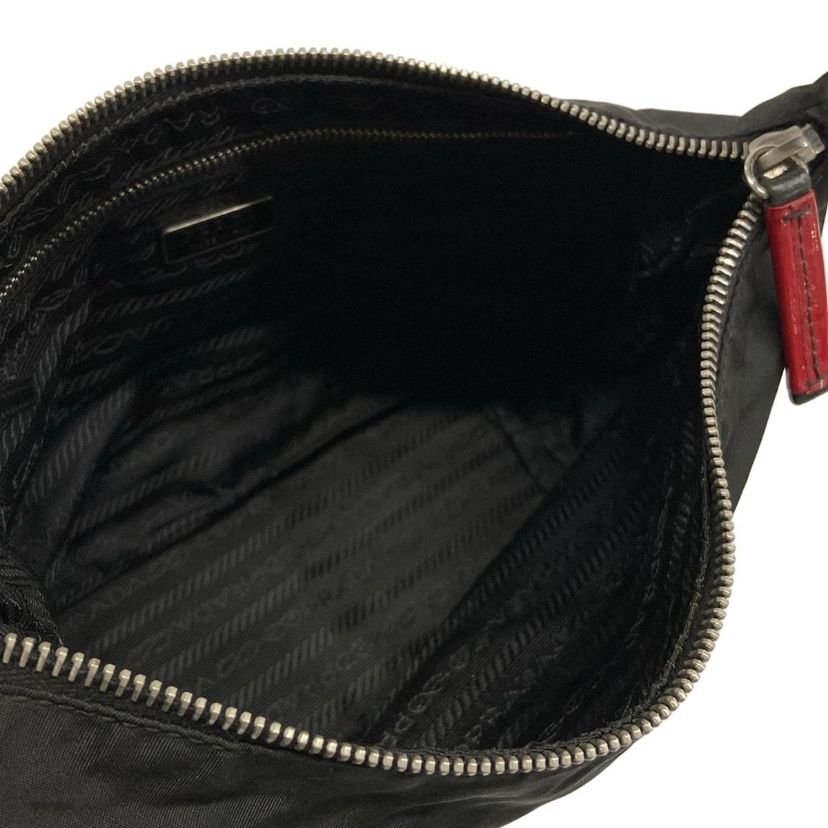 Prada Handbag Black Red Leather — view 7