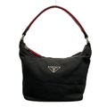 Prada Handbag Black Red Leather