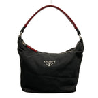 Prada Handbag Black Red Leather
