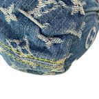 Louis Vuitton Shoulder Bag Monogram Denim Mini Pleaty Blue Cotton — view 8
