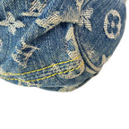 Louis Vuitton Shoulder Bag Monogram Denim Mini Pleaty Blue Cotton — view 6